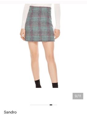 Sandro wool blend skirt